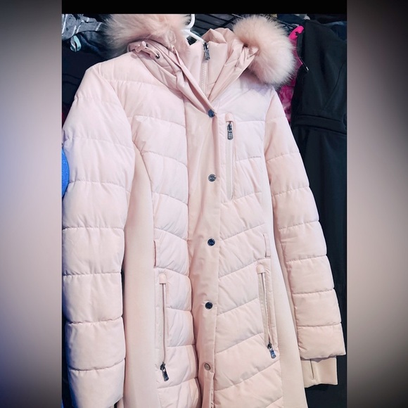 Michael Kors Women’s Belted Puffer Coat- Pink - Picture 10 of 14